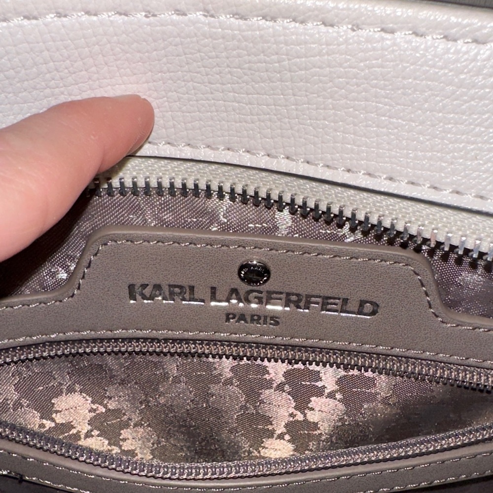 Karl Lagerfeld White Satchel Bag - Picture 9 of 15